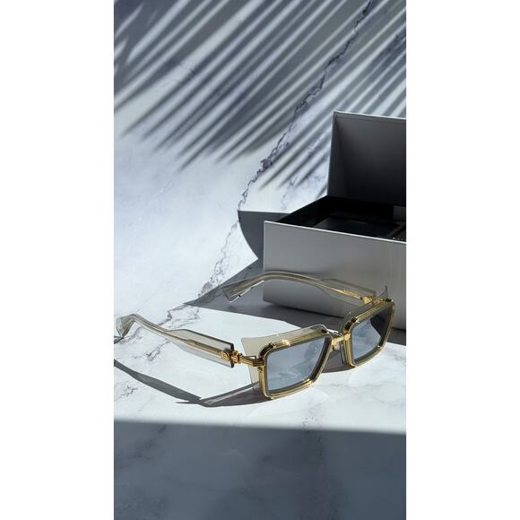 NEW Balmain Admirable Clear Mirror Gold Sunglasses $875 - Picture 3 of 10